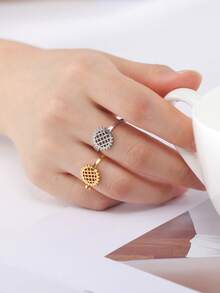 Adjustable Ring For Women Stainless Steel Sun Flower Couple Ring 2026 Jewelry - Geometric Flower Series - View 9