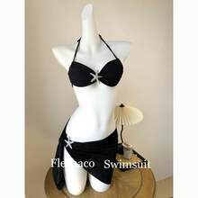 Swim Gear Sets - Black Three Piece Suit - View 1