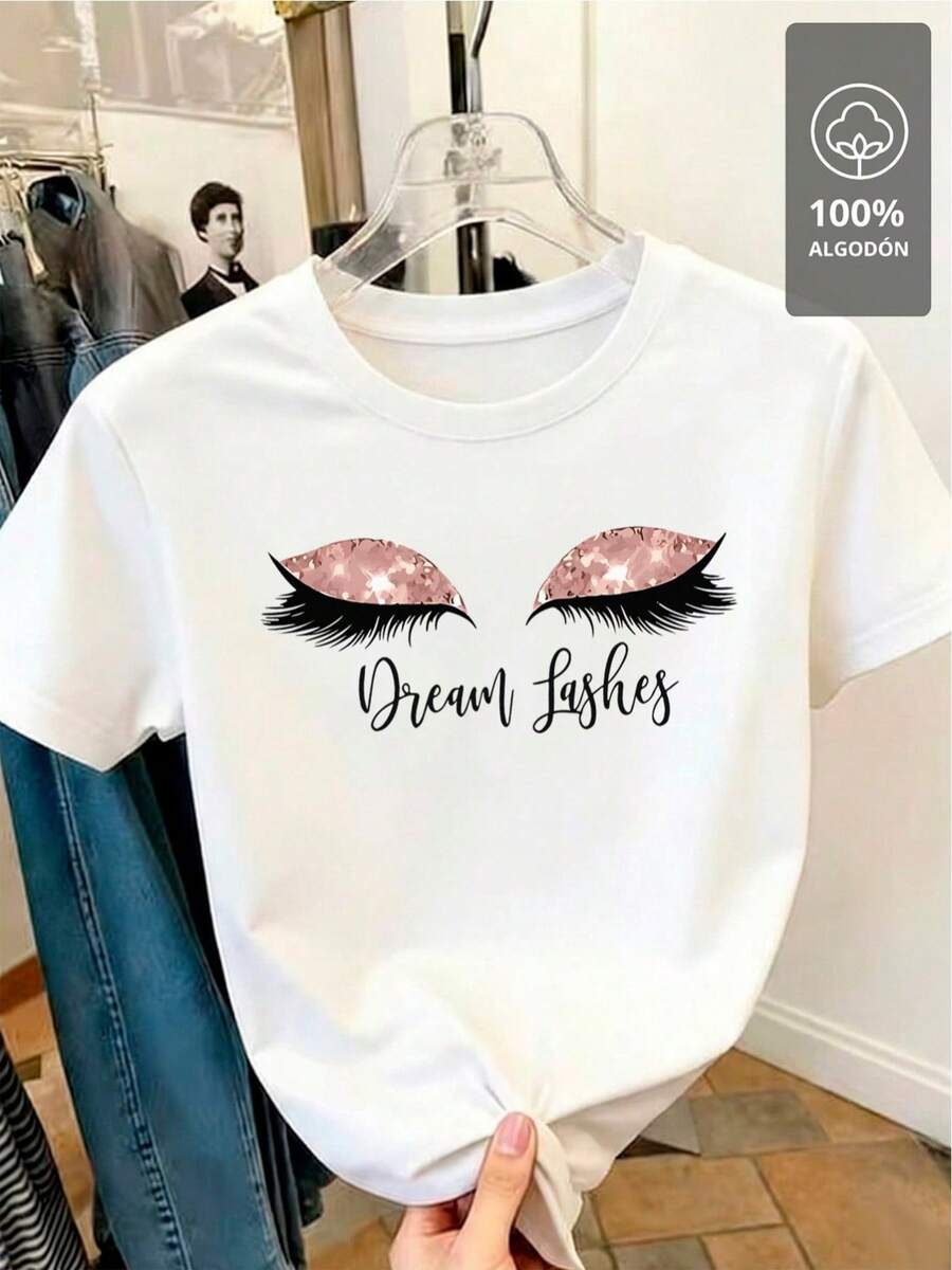 Dream Lashes Glow - T-Shirt - 白色 - 查看 1