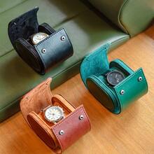 PU Leather Single Watch Roll Travel Case, Portable Watch Storage Box With Soft Lining, Shockproof Watch Display Stand Suitable For Men And Women, Multiple Colors Available - Multicolor - View 9