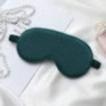 1 pièce Masque de sommeil en soie double face, masque occultant pour le bureau, l'école, la sieste en voyage, convient comme cadeau pour la famille, les collègues, les amis - Blanc - Voir 6