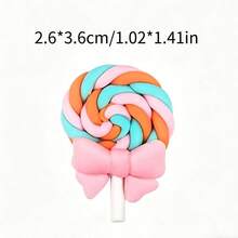 20/10/50pcs Cute Candy-Shaped Resin Charms 3D Embellishments, Bulk Resin Beads Jewelry Making Supplies For Phone Cases, Scrapbooking, DIY Crafts, Nail Art, Faux Gummy Candy Resin Beads - Multicolor - View 10
