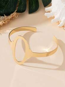 Elegant Hollow 3D Four-Leaf Flower Anklet, Adjustable Size, Suitable For Party Gift - Gold - View 5