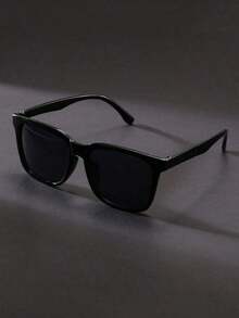 Unisex Y2K Style Oversized Square - Fashionable Beach Driving Glasses, Street Style Accessories To Pair With Sweaters, Jackets, And Cargo Pants X50B - màu đen - Xem 6