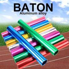 Testigo de relevos de aleación de aluminio reforzado, testigo de relevos chapado en oro, adecuado para competición y entrenamiento - Multicolor - Ver 1