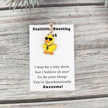 1pc/2pcs Creative & Funny Duck Keychain - "You're Awesome!" Perfect Lucky Duck Charm, Novelty Gift For Friends, Daily Sharing, Birthday, Graduation, Travel Souvenir - Multicolor - View 4