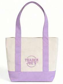 4-Pack Canvas Tote Bag For Women, Multi-Pocket Aesthetic Shoulder Bag, Heavy Duty Reusable Grocery Bag For Work, Travel, Shopping And Beach, Versatile Crossbody Handbag With Multiple Compartments. - 多色 - 查看 11