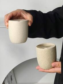1个极简主义波点镂空杯,米色手持马克杯,家用和办公用手持饮水杯,多功能桌面收纳摆件,极简主义笔筒和化妆刷收纳筒,适用于办公室、浴室和梳妆台等场景,文艺风格桌面装饰,家用和办公用品。 - 彩色 - 查看 7