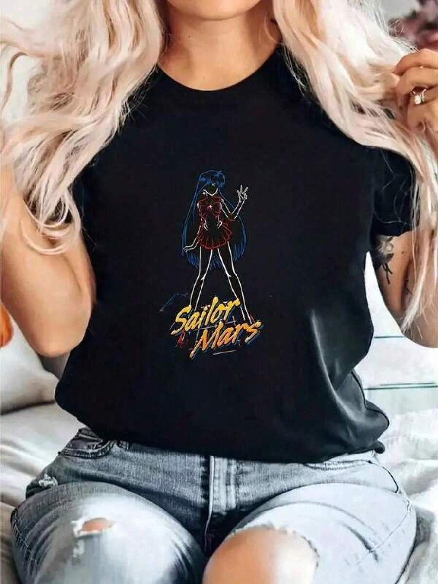 Women T-Shirts - Black - View 1