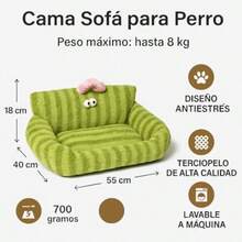 Cama para Perro Chico Cama para Gato Cama Perro Chico camita para Perrito Camas para Perritos pequeños - Verde lima - Ver 3