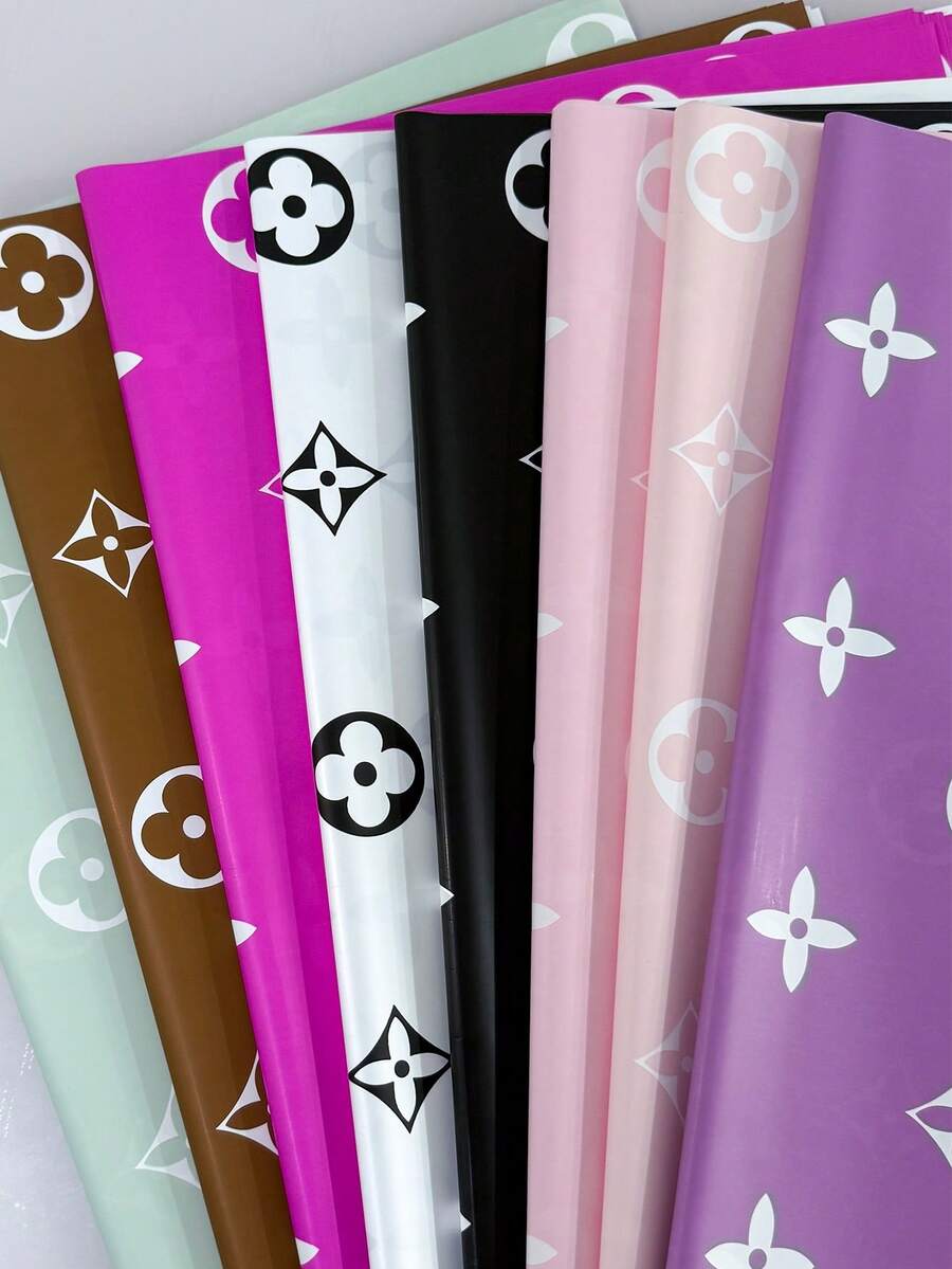 20/1pc High-End Wrapping Paper - Flower Wrapping, Gift Wrapping, Waterproof Thickened Floral Materials For Weddings, Teachers' Day, Birthday Gifts - A - View 1