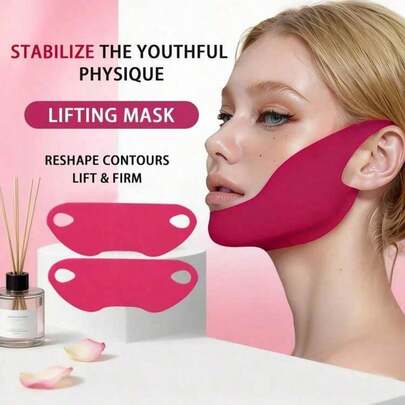 V-Shaped Face Lifting Strap, Chin Lifting Strap For Double Chin, Nasolabial Fold Improvement, Ear Hook Style Lifting Strap