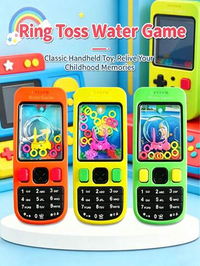 Bộ 10 vòng ném, đồ chơi cầm tay cổ điển, đồ chơi vận động tay, quà tặng tiệc tùng hoài cổ, thích hợp cho trò chơi ném vòng giảm căng thẳng, trò chơi bóng nước, đồ chơi cổ điển, đồ chơi giảm stress, đồ chơi tiệc tùng.
