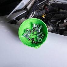 25114 Magnetic Nut Cup, Magnetic Bowls Holding Nuts And Bolts, 6 Inch Cup Diameter, Coated Magnet Sticks To All Ferrous Metal Work Surfaces, Green - Green - View 8
