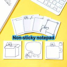 Cute Cat Square Sticky Notes - Lively Cat Design - Suitable For Office, School And Home Storage; Cat Themed Stationery - one-size - View 17