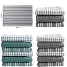 Terry Tea Towels Pack Of 6 Mono Cotton Kitchen Towels Absorbent Soft 45x65 Cm - 70104668002 - View 3