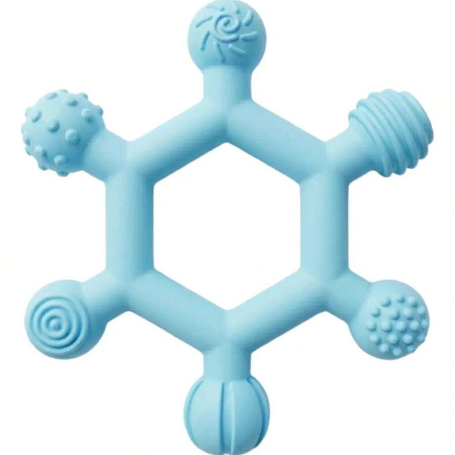 Silicone Teething Toy For Babies - 藍色 - 查看 1