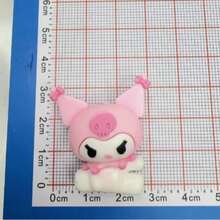SANRIO 酷洛米卡通橡胶珠子带孔，3D迷你珠子DIY手机链笔配件 - A - 查看 7