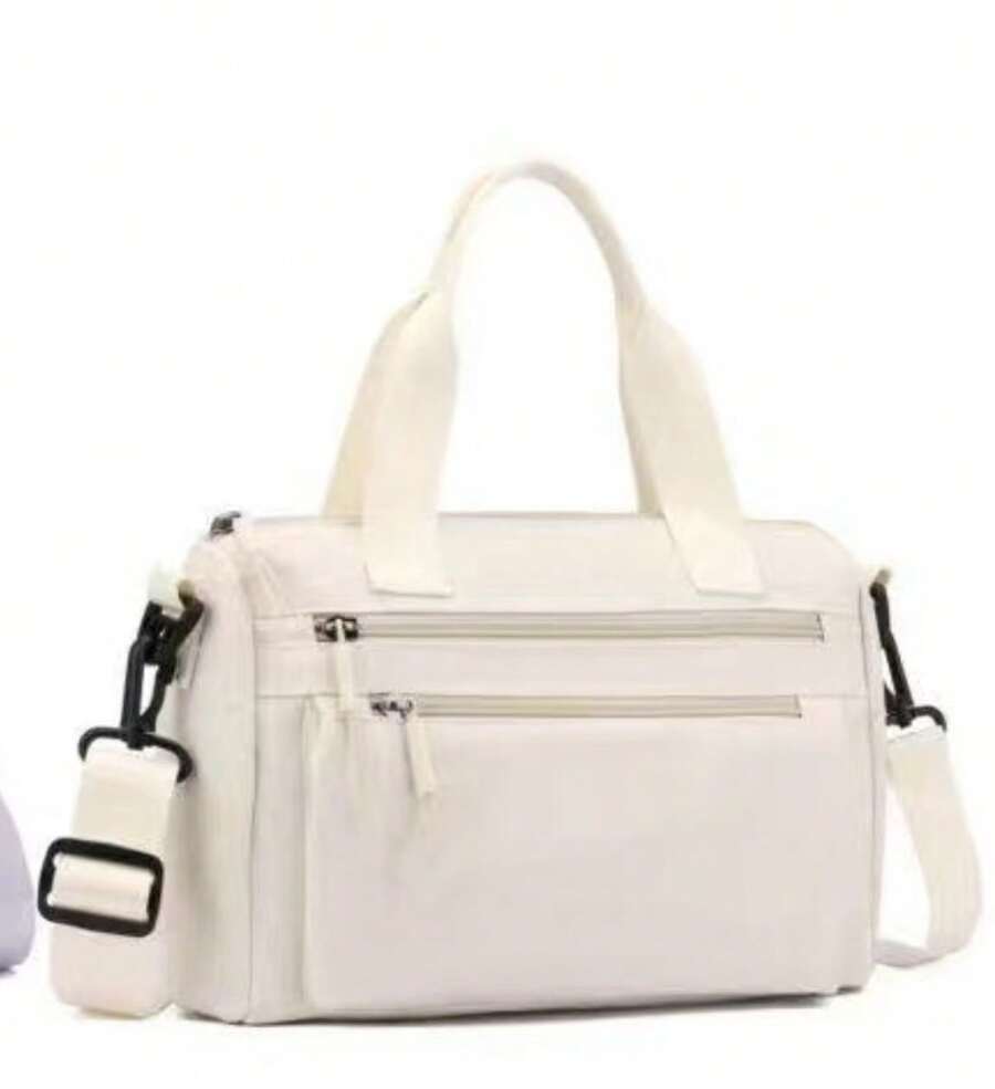 Bolsa transversal pequena, simples e de alta densidade - Branco - Visão 1