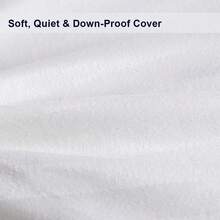1pc Standard Size Down Feather Pillow, Luxury 3-Layer Structure, Soft Down-Proof Pillow Shell, Fluffy And Comfortable, Suitable For Side, Back And Stomach Sleeping - White - View 6