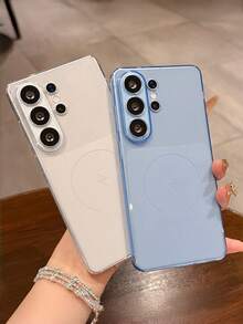 适用于三星 Galaxy S26 Ultra S25 S24 Plus S25FE 的透明 TPU 超薄软壳，防震磁吸透明保护套 - 黑色 - 查看 7