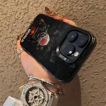 Tema oscuro de Max Verstappen, campeón de carreras.funda de teléfono Fundas compatibles con ,Apple,VIVO,OPPO,,, y Honor.Fabricadas en silicona TPU,ofrecen protección contra golpes y caídas. - Negro - Ver 6