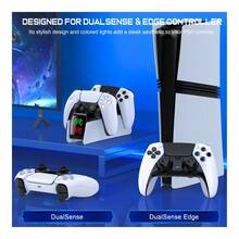 HELLCOOL For  Controller Charging Dock RGB Fast Charging Station For PlayStation5 Wireless Game Controllers Charging Stand Gamepad - View 4