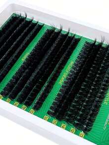300 DIY Mink Eyelashes 60D/80D/100D Thick Single False Eyelashes, 5D Effect 0.07mm Curling False Eyelashes Suit 10-16mm Mixed Large Capacity Daily Makeup And Cosplay - View 3