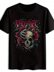 Men's T-Shirts, Gifts For Men, Men's Clothing [Bullet For My Valentine Tee] Bullet For My Valentine Men's Graphic T-Shirt & Roses Rock Band T-Shirt, British Metalcore Band Merchandise, Casual Summer Short Sleeve Crew Neck Top, Bright P Men's Clothing, Men's Clothing, T-Shirts For Men PPF7, Birthday Dress, Party Outfits, Rave Outfit, Women's Office Wear, Curvy Casual Outfits For Women, Women's Gym Wear, Stylish Resort Wear, Classic Unisex Graphic T-Shirt, Birthday Dress, Party Outfits, Rave Outfit, Women's Office Wear, Curvy Casual Outfits For Women, Women's Gym Wear, Stylish Resort Wear, Classic Unisex Graphic T-Shirt C6MO - Black - View 1