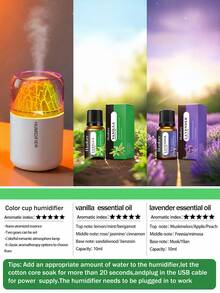 2-In-1 Volcano Shaped Car Humidifier And Aroma Diffuser With LED Light, 180ml USB Powered (Auto Shut Off), Portable Air Humidifier, Quiet Mist Aroma Diffuser, Multiple Fragrance Options, Suitable For All Car Models - A - 查看 24