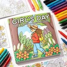 Libro de colorear de la Primavera, Día de la Mujer, Lindo y Cómodo, Páginas de colorear de terapia de arte con temas de la naturaleza para aliviar el estrés para mujeres, Actividad relajante y consciente, Tapa blanda, Vuelta al colegio, Útiles escolares - A - Ver 13