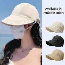 Women's Lightweight Foldable Baseball Cap Sun Hat, Adjustable Wide Brim, Versatile Casual Fashion Accessory For Spring/Summer - Multicolor - View 3