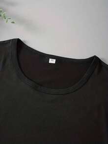 Camiseta Casual para Mujer ClassicBe Kind con Diseño de Crisantemo, Camiseta de Verano de Tela Suave y Cómoda - Negro - Ver 5