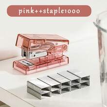 [Mini Stapler]Mini Transparent Stapler Set, Small Handheld Stapler, 1 Stapler + 1000 Staples - Sets - View 10