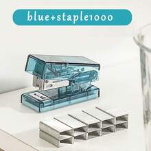[Mini Stapler]Mini Transparent Stapler Set, Small Handheld Stapler, 1 Stapler + 1000 Staples - Sets - View 12