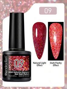 Kendra Ferri Satu Botol Gel Kuku Efek Rhinestone Multi-Warna – Gel Kuku Rhinestone Ultra-Terang, Tersedia Berbagai Warna, Desain Gel Seni Kuku Rhinestone Salon yang Modis, Berkilau dan Mewah, Wajib Dimiliki Para Fashionista. - Merah - View 4