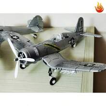 Modelo de combate de la Segunda  Mundial, pirata Mustang Spitfire Hurricane BF109 4D, avión de ensamblaje de plástico DIY, Kits de construcción de juguetes, 1/48 - F4U 6 - Ver 2
