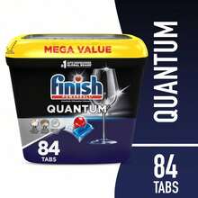 Large Capacity Finish Quantum Dishwasher Pods, No Pre-Rinse Dishwasher Detergent Tabs Soap, Advanced Clean-Remove Stubborn Stains, Effectively Remove Oil And Dirt, And Enhance Luster. Even The Dried-Up Food Residues After Being Soaked For 24 Hours Can Be Easily Removed. Multiple Users - 1 - 查看 2