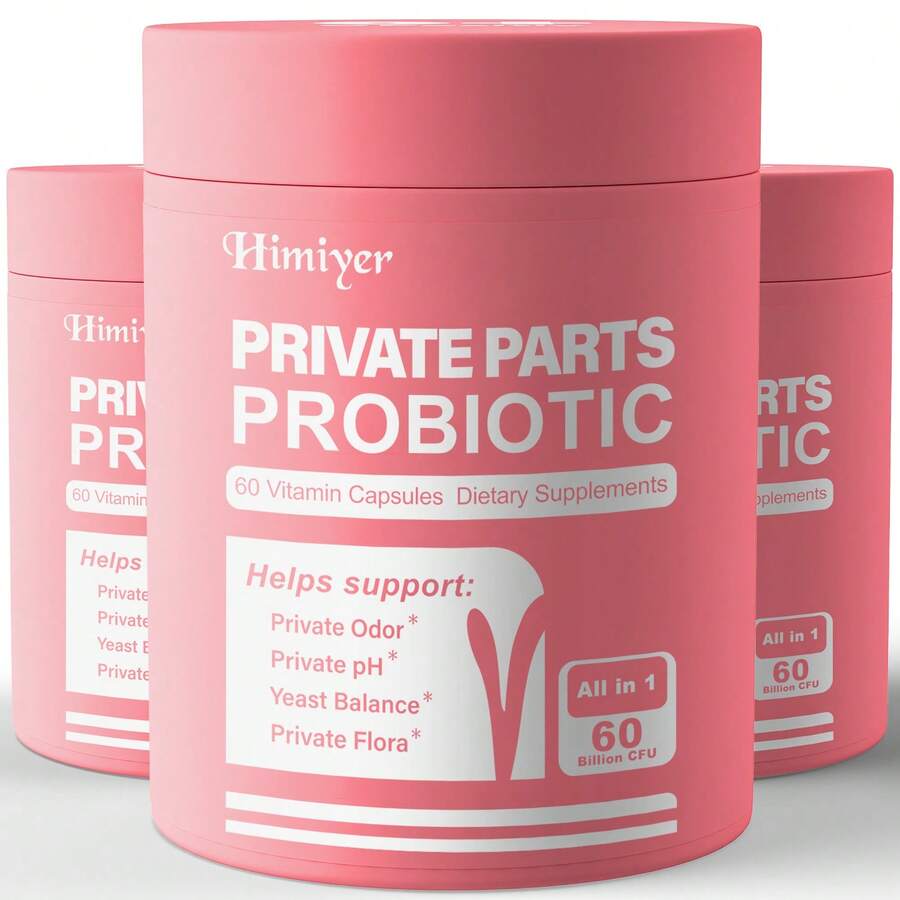 3 Packs Private Parts Probiotic For Women| Lactobacillus Acidophilus, Xylooligosaccharides & Lactobacillus Fermentum - Supports Private PH, Feminine Health & Private Flora| Capsules By HIMIYER, Shelf Life: 730 Days - pack - 查看 1