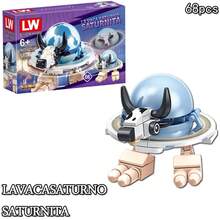 Bloques de construcción italianos Brainrot animales Tung Tung Sahur Tralalelo Tralala tiburón BricksToy regalo para niños caja ciega - 7259-8 - Ver 2