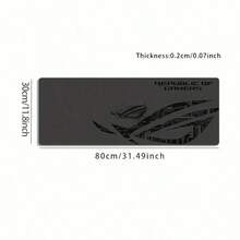 大型電競滑鼠墊 (1入)，適用於電腦、辦公室與電競環境。科技風桌面配件，是電競玩家與科技愛好者的理想禮物 (時尚黑色背景，耐用防滑表面)。 - 鼠標墊 - 查看 7