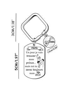 Móc khóa quà tặng bố LKJHGF, Quà tặng bố tuyệt vời nhất, Móc khóa bố, Quà tặng lễ rửa tội, Quà tặng nam, Móc khóa nam - Nhiều màu - Xem 7
