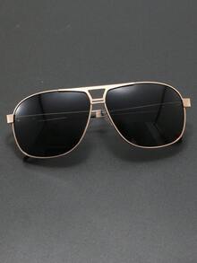 1 Paar neue Herren-Sonnenbrillen mit polarisierten Gläsern, klassischer Hohldesign-Rahmen mit Adlerflügel-Motiv, Fahr- und Sonnenschutzbrille, Großhandel - Verschiedenfarbig - Übersicht 6