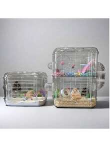 1个仓鼠笼 松鼠 刺猬 老鼠 啮齿动物 小鼠 沙鼠 宠物用品|宠物用品|小型动物用品 - 均碼 - 查看 1