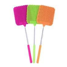 1 pieza Matamoscas retráctil de acero inoxidable creativo, matamoscas manual de plástico para uso doméstico, para ahuyentar fácilmente a los mosquitos - 1 pieza - Ver 12