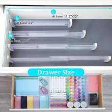 1/2/4/6/8/12 Pcs Adjustable Drawer Dividers, Transparent Expandable Storage Boxes For Clothes And Kitchen Utensils - Clear - View 4