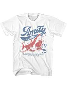 Camiseta Jaws Amity - Blanco - Ver 1