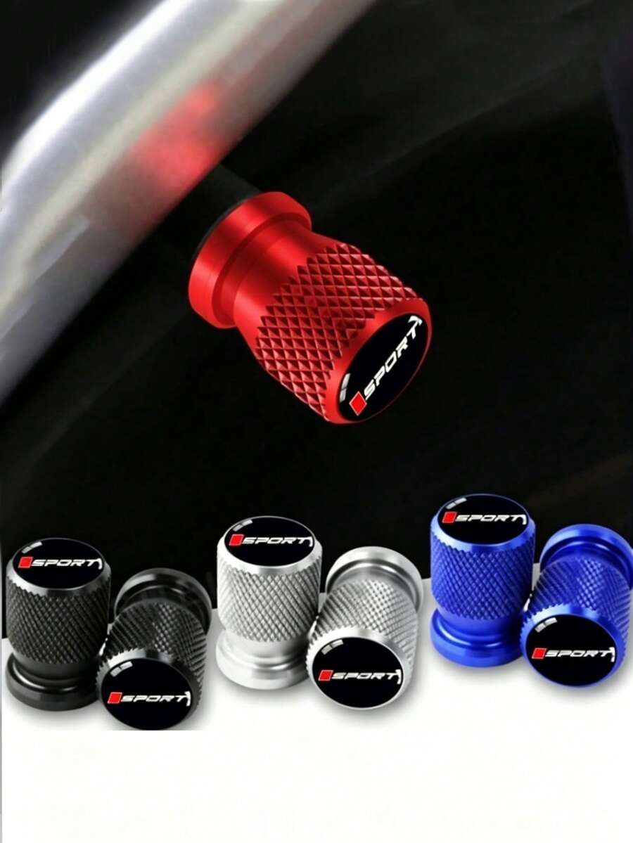 Aluminum Replacement Tire Cover For Car Wheel Hub Tire Valve Cover, Universal Model - A - View 1