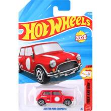 Hot Wheel 1:64比例合金压铸微型汽车模型玩具套装，包含26辆高/25辆低/25辆低合金玩具车，例如招财猫、奥迪RS6、迷你奥斯汀、皮卡、莲花、凯迪拉克、CLA、SF90、雪佛兰、索伯F1赛车等，适合3岁及以上儿童，是理想的圣诞节或生日礼物。 - 彩色 - 查看 70