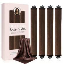 Bộ uốn tóc không cần sấy qua đêm 4 trong 1, gồm 4 máy uốn và khăn quấn, phù hợp với mọi loại tóc, dễ tạo kiểu, dành cho người lớn, là món quà lý tưởng. - Cà phê - Xem 3